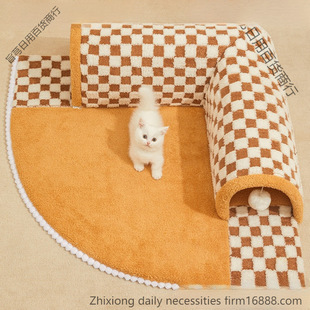 Removable and Washable Cat Warm Tunnel Cat Autumn and Winter Mat Cat Enclosed Cat Nest Cat Bed House Winter Free Shipping