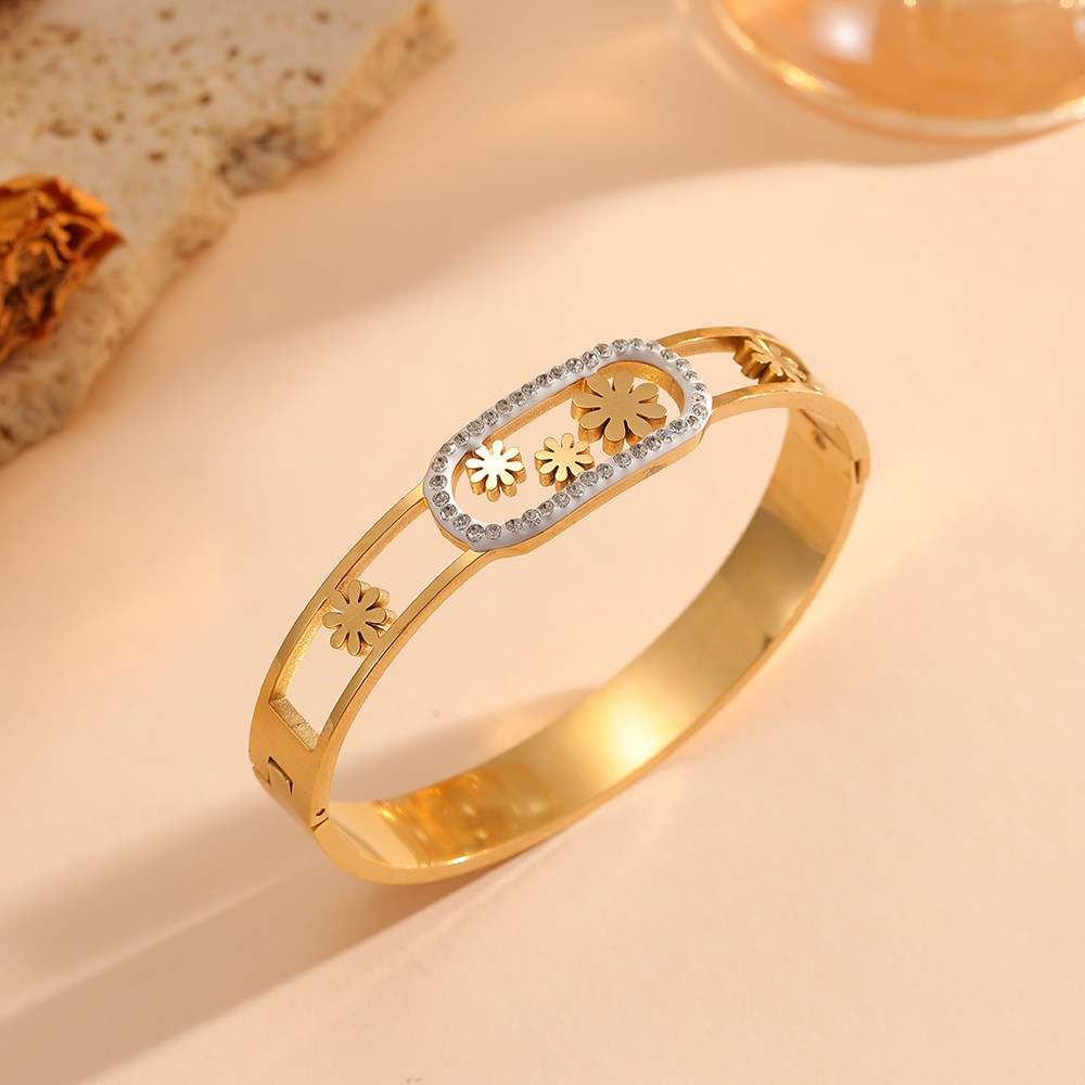 Bracelet * gold, flowered