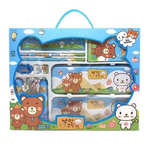 Stationery Set Gift Box for Children's Study Supplies, Kindergarten and Primary School Students, Back-to-School Birthday Gift, Factory Price