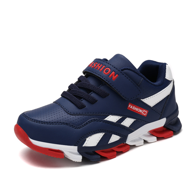 Zhonghua Hombres y Niñas zapatos de correr casuales zapatos de algodón con suela de cuchilla zapatos de niños zapatos deportivos de primavera baja velcro