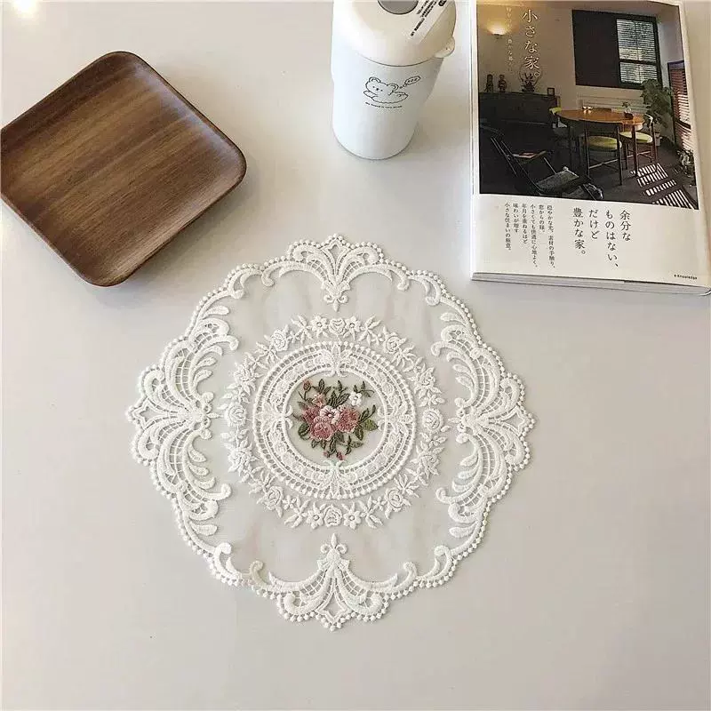 Nordic stylemat lace embroidry table cloth
