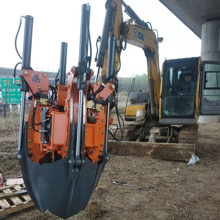 挖掘机带挖树机六瓣式抱树机 苗圃树木用带土球移树机源头厂家