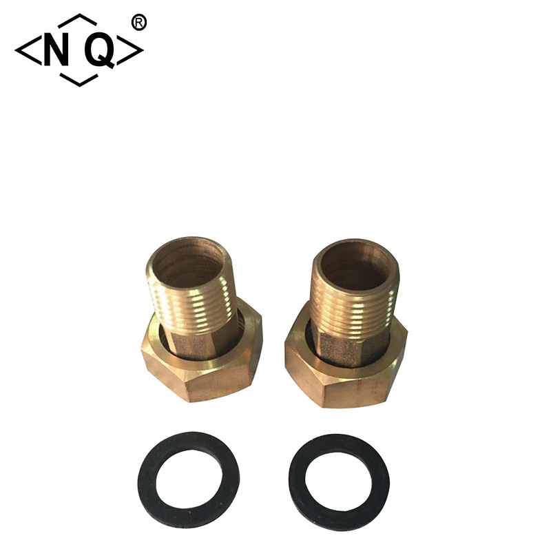 水表配件黄铜标尾铜接管铜螺帽含铜量高多重量多规格可选