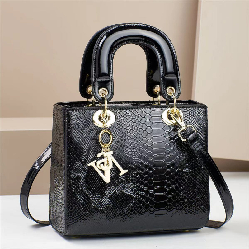 Bolsa de mano pequeña fragancia patrón de lagarto textura de peinado de gran capacidad Dai Fei bags de mensajero de un solo hombro