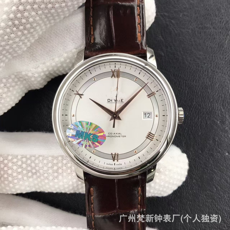 Oujia De Ville シリーズ機械式時計全自動ビジネスベルト VS ファクトリー海馬 600 メンズ機械式時計ドロップシッピング|undefined