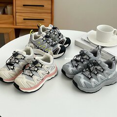 男童老爹鞋2025秋季透气网面儿童运动鞋户外跑步鞋女童鞋子登山鞋