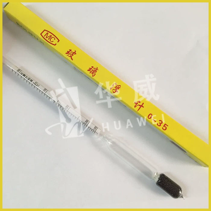 Производитель поставляет различные характеристики стеклянного портативного ареометра, лабораторных расходных материалов со шкалой, прозрачного ареометра.