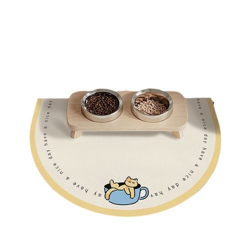 Pet Water Absorbent Mat for Cats and Dogs, Eating Bowl Mat, Absorbent, Anti-Slip, Easy to Clean, Diatomaceous Earth Floor Mat