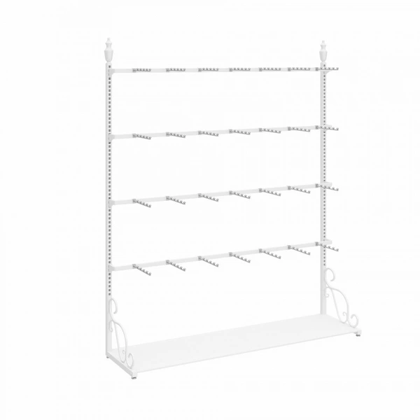 White 100 long 40 width 180 high with 12 underwear hooks