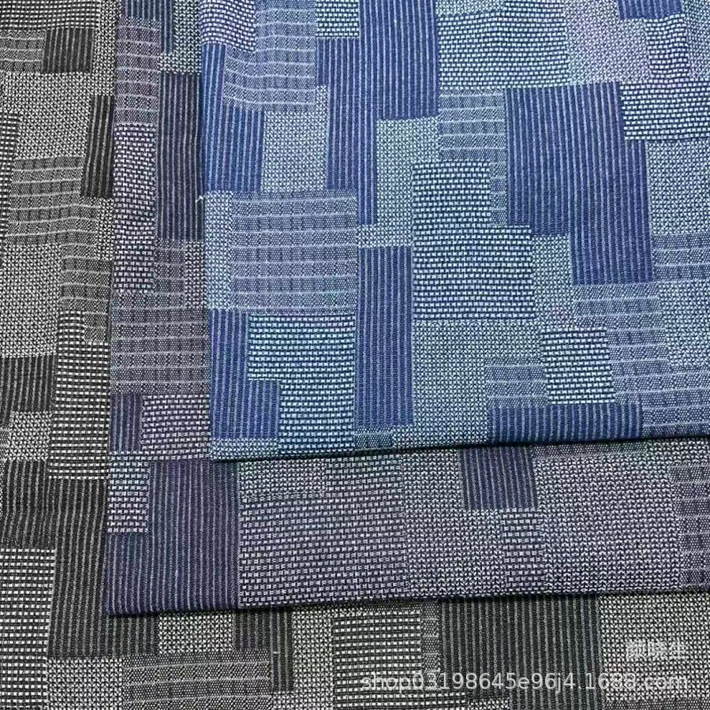 Spliced ​​Beggar Jacquard Washed Denim Fabric Pants Jacket Skirt Luggage Shoes and Hats Clothing Fabric
