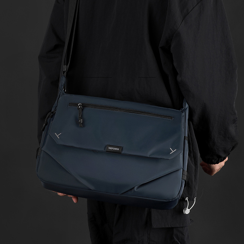 WEPOWER nueva moda bolsa de correo casual, bolso de negocios de hombre, gran capacidad, bolso de hombro de viaje ligero