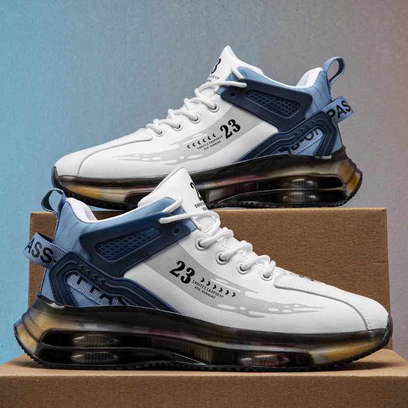 Coconut zapatos de los hombres de malla transpirable zapatilla de deporte ocasional de los hombres aumento de la altura del todo partido cojín de aire inferior suave papá zapatos de moda al por mayor