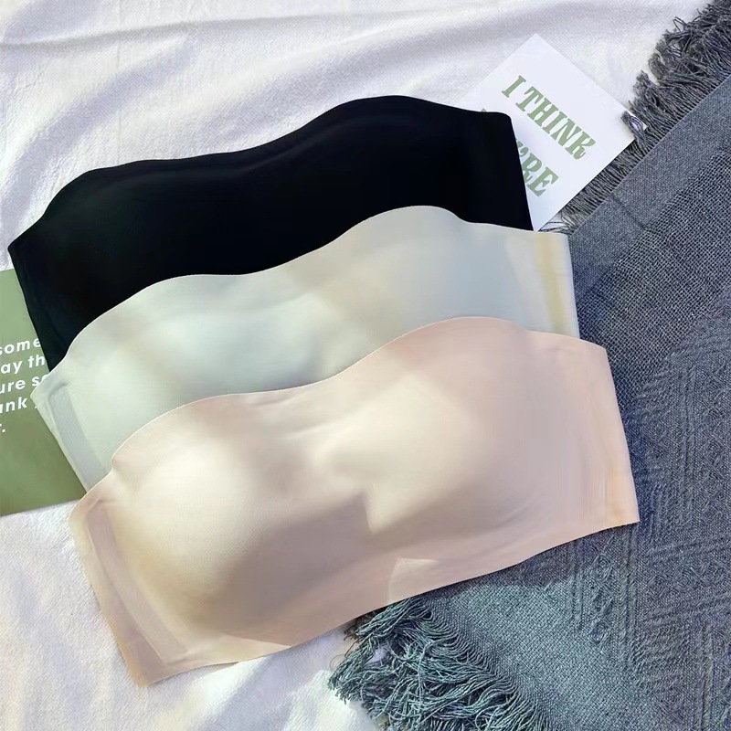 Women's Intimates Seamless Strapless Bra For Women Japanese Style Summer Anti-Slip Invisible Push Up Side Boob Reduction Beautiful Back_voghion.com