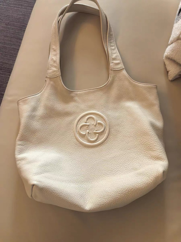 【陈梦同款】意大利鹿皮卡思乐女包白色通勤单肩包百搭软糯托特包|undefined
