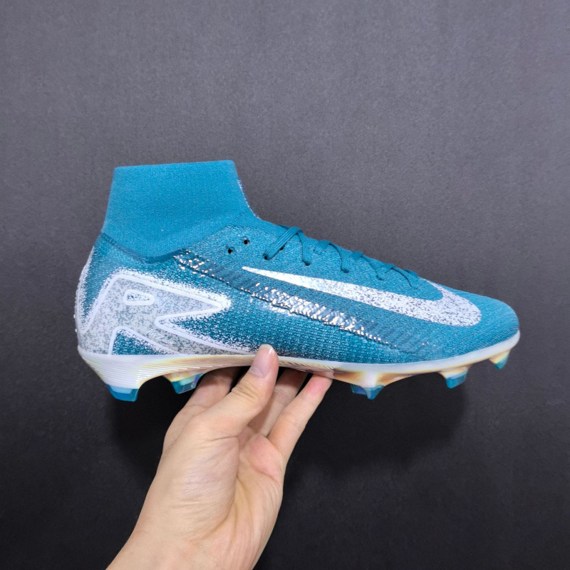Zapatos de comercio exterior Superfly zapatos de fútbol de combate real para hombres Assassin 16 zapatos deportivos de punto de alta altura zapatos de fútbol de moda FG para mujeres