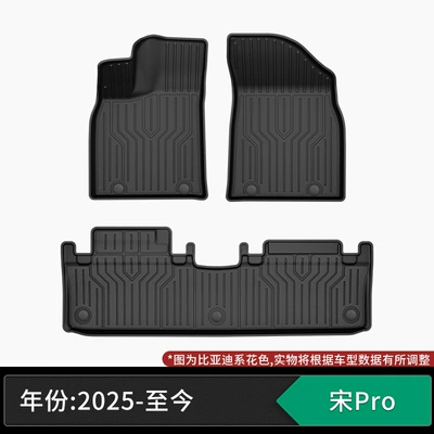 Modelə uyğun ayaqaltı custom-made car mats, automotive-grade - 25-models-of-byd-song-pro-single-layer-tpe-floor-mats