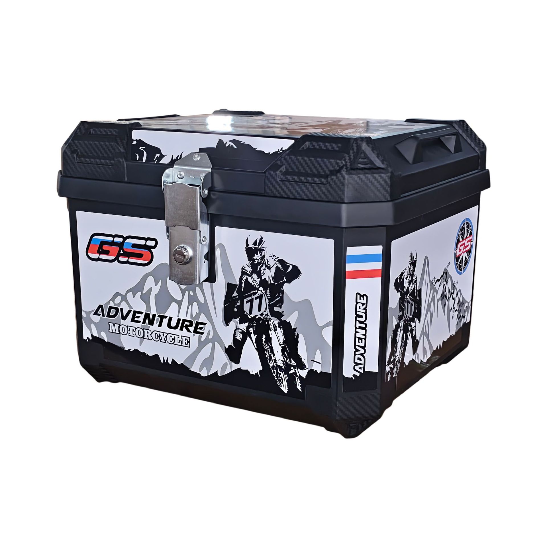 Electric Vehicle Trunk Storage Box, Detachable Trunk, Electric Vehicle Plastic Alloy Large-Capacity Waterproof Motorcycle Trunk