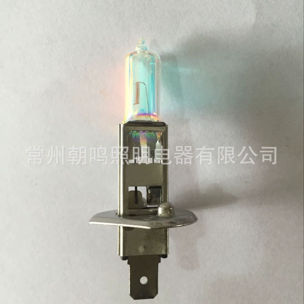 Высококачественная Автомобильная фара "H1 12V55W цветная кварцевая ксеноновая галогенная лампа" оптом, прямые продажи