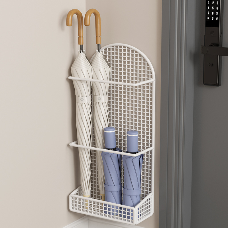Punch-free Wall-mounted Umbrella Storage Rack Household Umbrella Bucket Artifact Entry Door Storage Rack Extremely Narrow Umbrella Rack