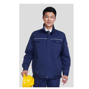 Top dart soldier anti-static work clothes mid-length gas station petrochemical Labor protective clothing 2023 maintenance electrical clothing men's and women's clothing
