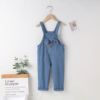 2021 Autumn new pattern factory Direct selling Famous lovely rabbit modelling girl leisure time blue camisole Jumpsuit