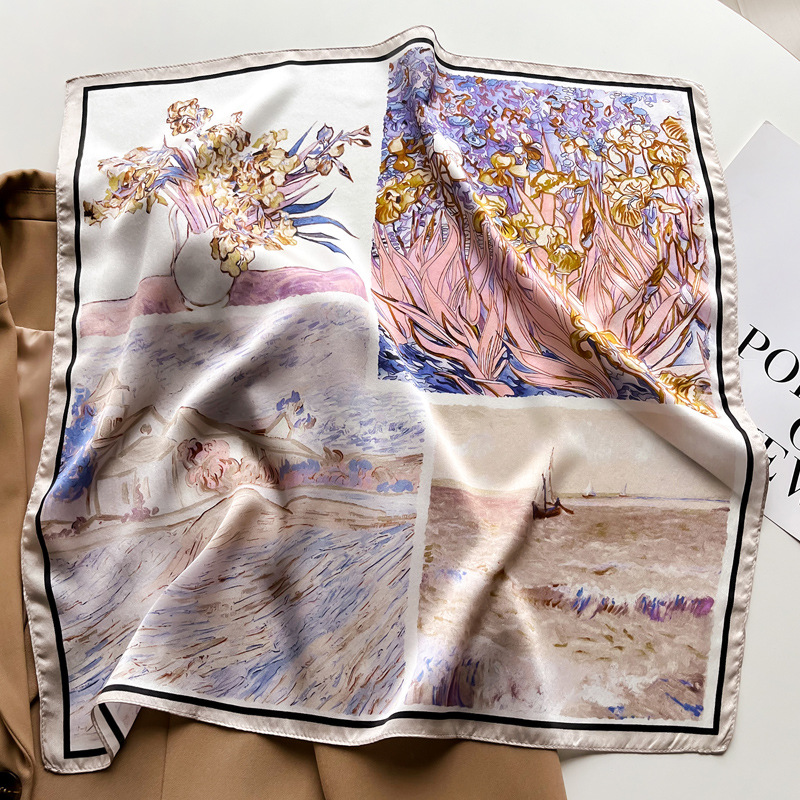 꽃 네 정사각형 격자