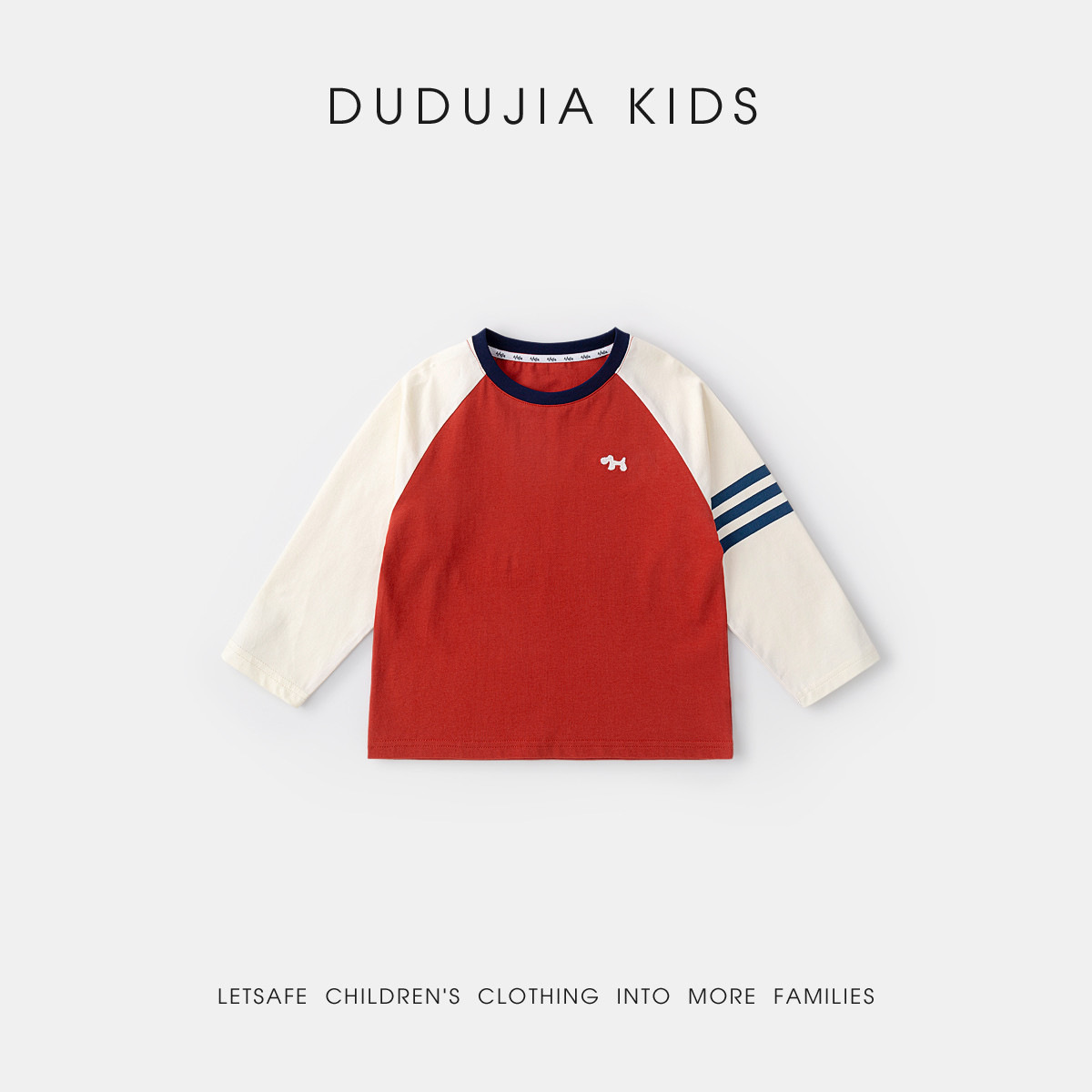 Raglan sleeve T-shirt Calanda red