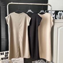 夏季休闲圆领连衣裙一件包邮641558