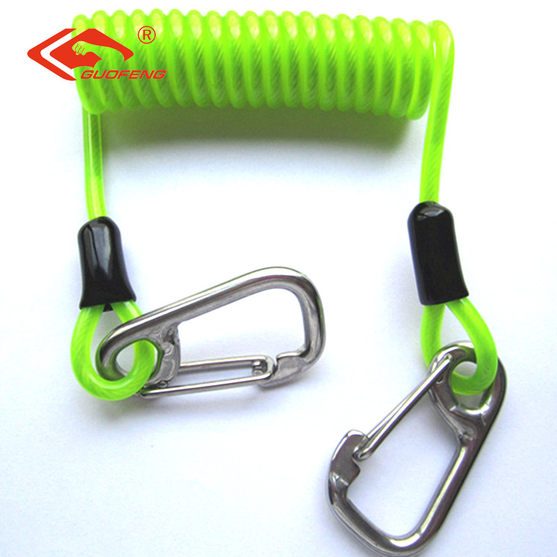 Fabricantes de suministro directo de color PVC casco antirrobo resorte cuerda de recordatorio cuerda de alambre de acero de resorte de cerradura