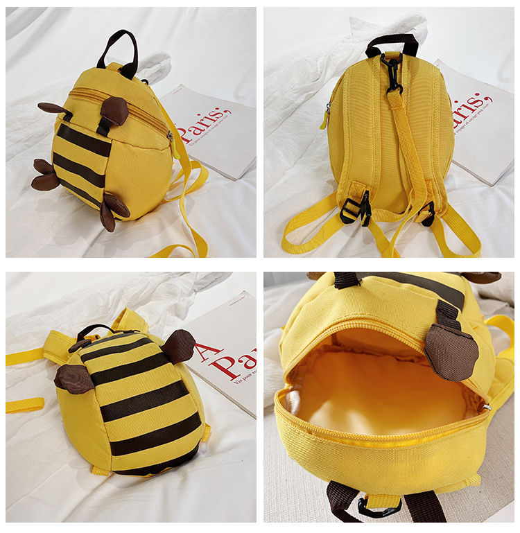 Niños Mini Todas Las Temporadas Tela Oxford Animal Oso Lindo Cuadrado Cremallera Mochila De Moda display picture 9