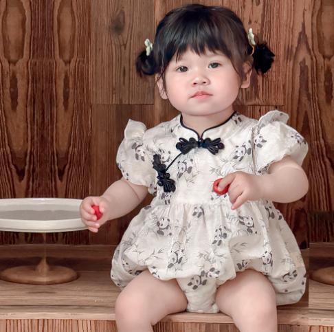 [Liquidación de verano para bebés y niños] mono de bebé verano nuevo traje de bebé ligero y transpirable