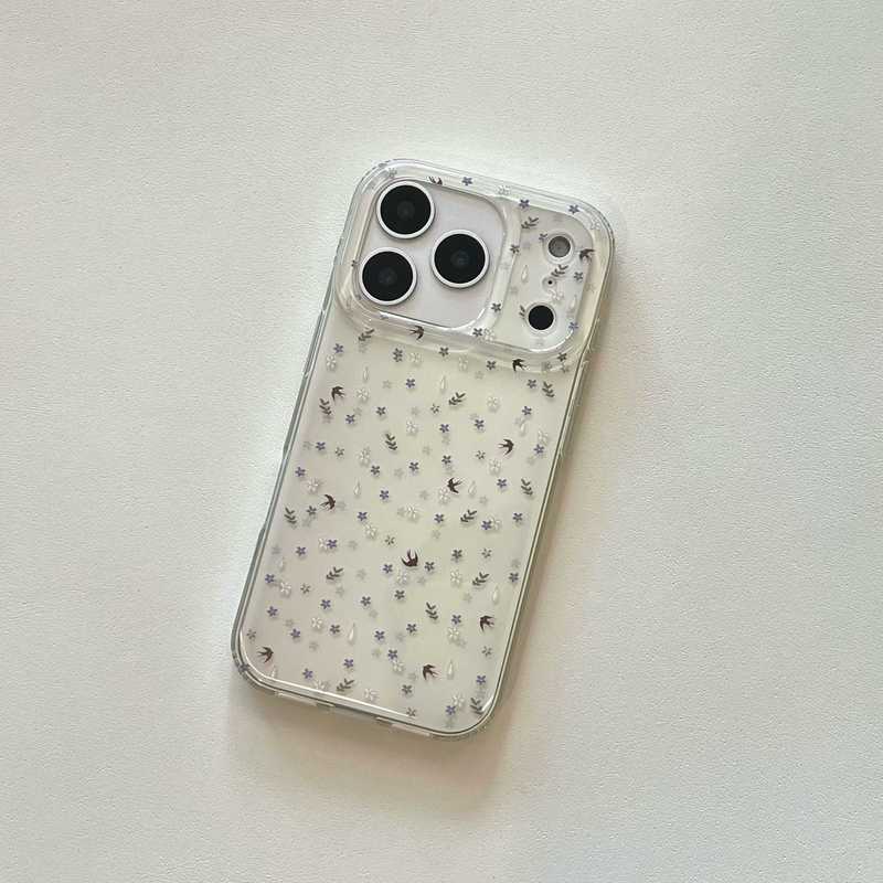 小清新碎花与燕子适用iPhone16苹果17ProMax手机壳15少女14链条17|undefined