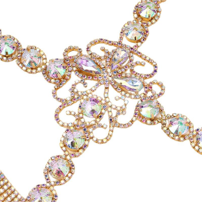 Cross-border nueva máscara de rosas de Halloween máscara de diamante máscara de exageración accesorios máscara de mujer