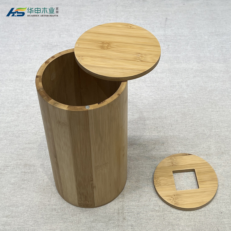 Bamboo Tissue Dispenser Kitchen Wall Surface Wall Mounted Tissue Box Solid Wood Wooden Bathroom Towel Dispenser