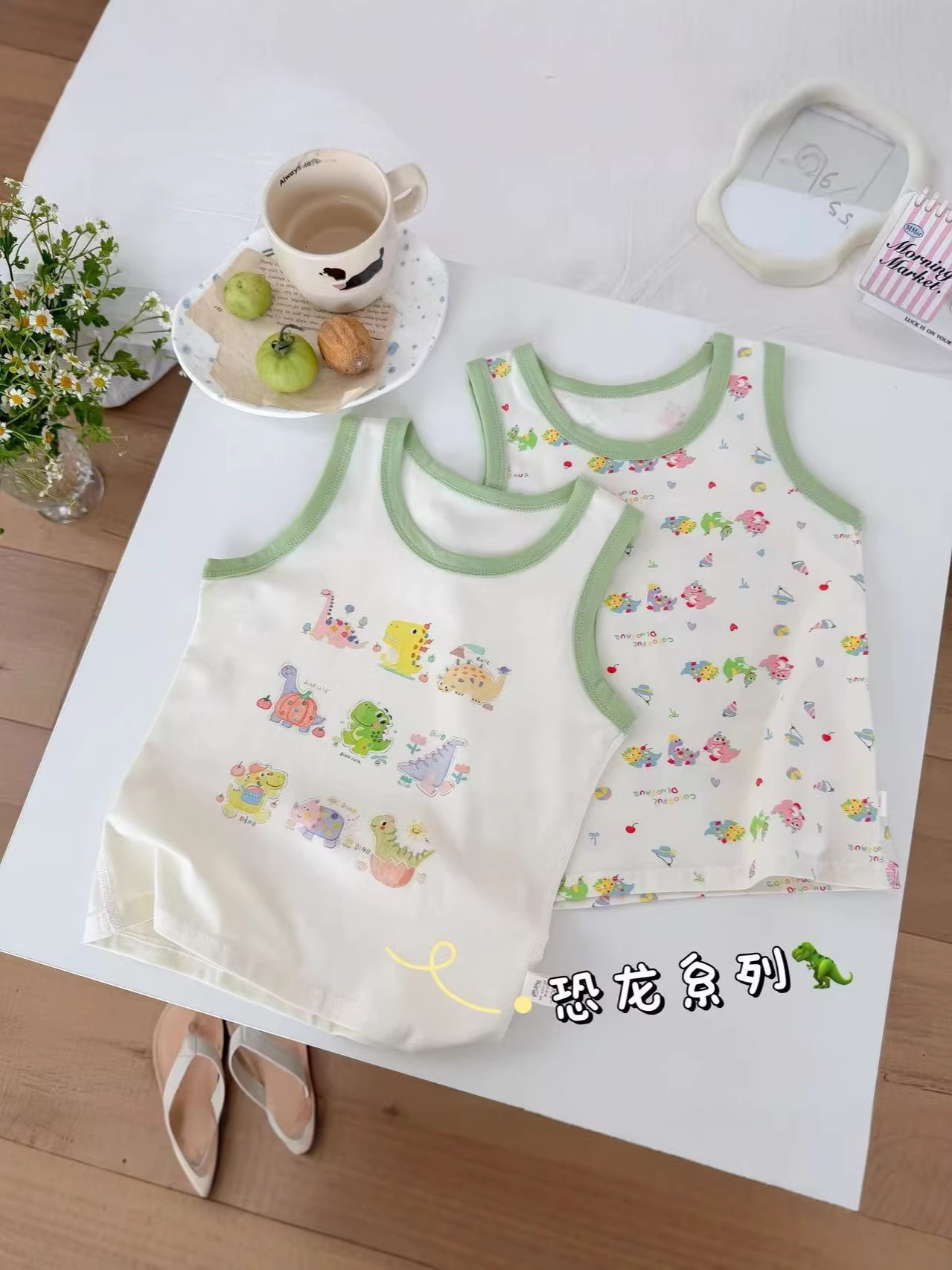 Children's cotton light and thin base cartoon vest