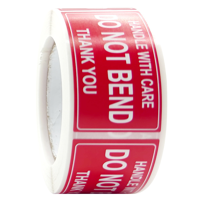 65g Weight letter Pattern Red Warning Fragile Sticker Shipping Self-adhesive Labels Tape 4