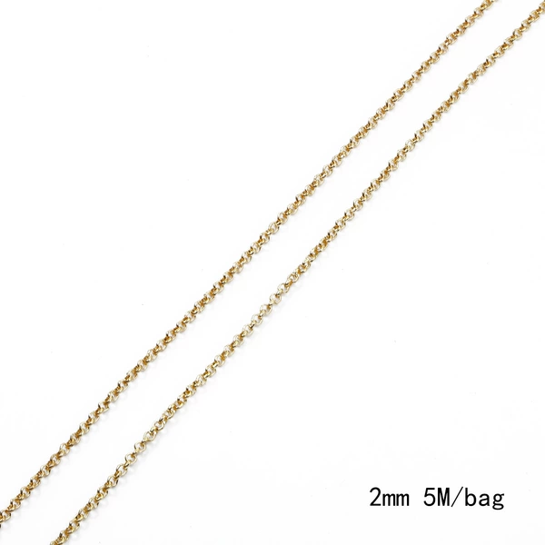 2.0BL chain Width 2mm Electroplating KC gold 5 meters