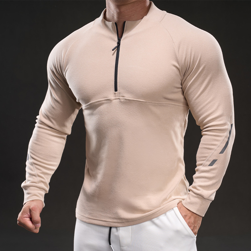 81666 Domineering Muscle Style 2025, весенняя новая облегающая эластичная тренировочная одежда с длинными рукавами, повседневная мода для бега