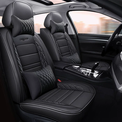 full leather Diamond car seat | Four Seasons Pad