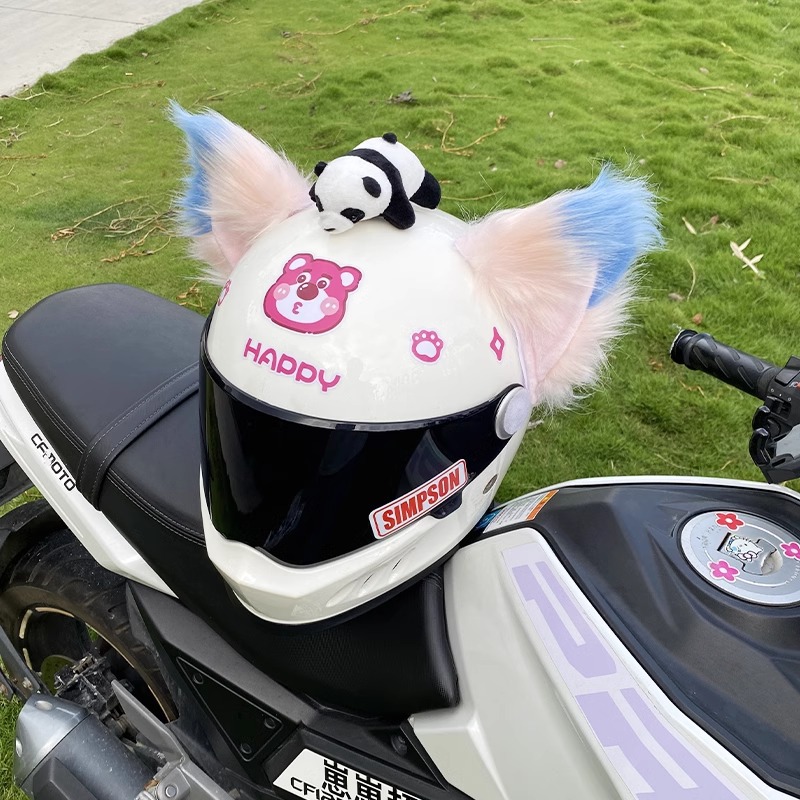 Creative Helmet Decoration Motorcycle Electric Car Beast Ear Fox Ear