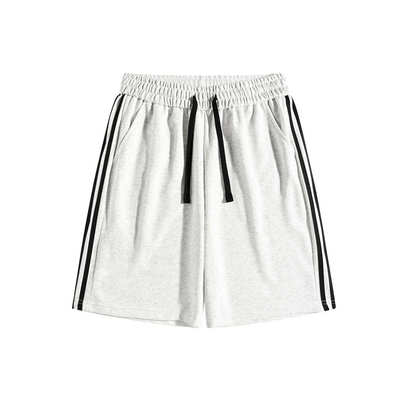 Men's Summer Heavy-Duty Sports Shorts, Three-Stripe Casual Shorts, Breathable Cotton Shorts for Men Men's Summer Heavy-Duty Sports Shorts, Three-Stripe Casual Shorts, Breathable Cotton Shorts for Men