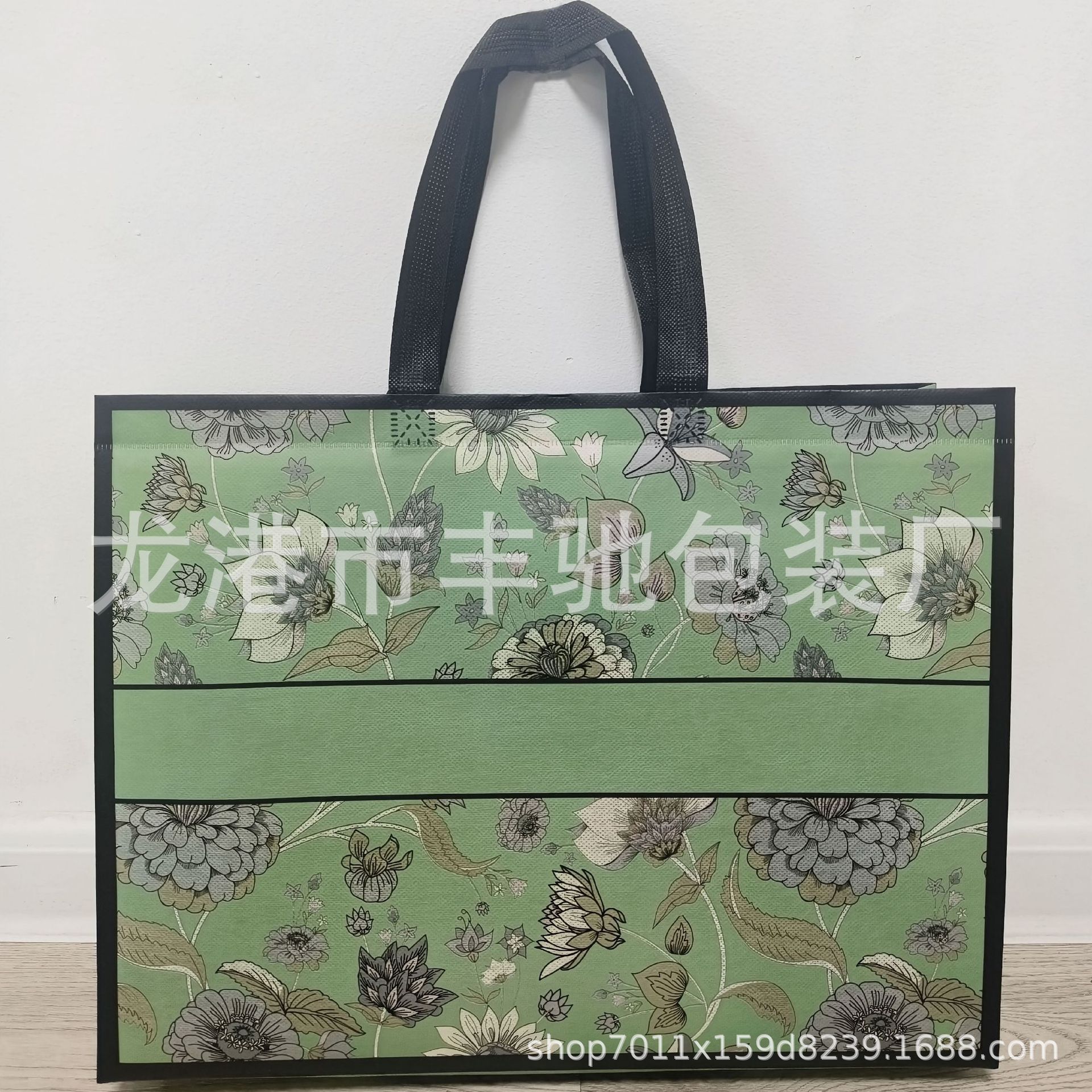 Tienda de ropa para mujeres a medida, centro comercial, tienda de ropa, bolsa de mano de compras, prensa en caliente, publicidad, bolsa no tejida laminada, personalización