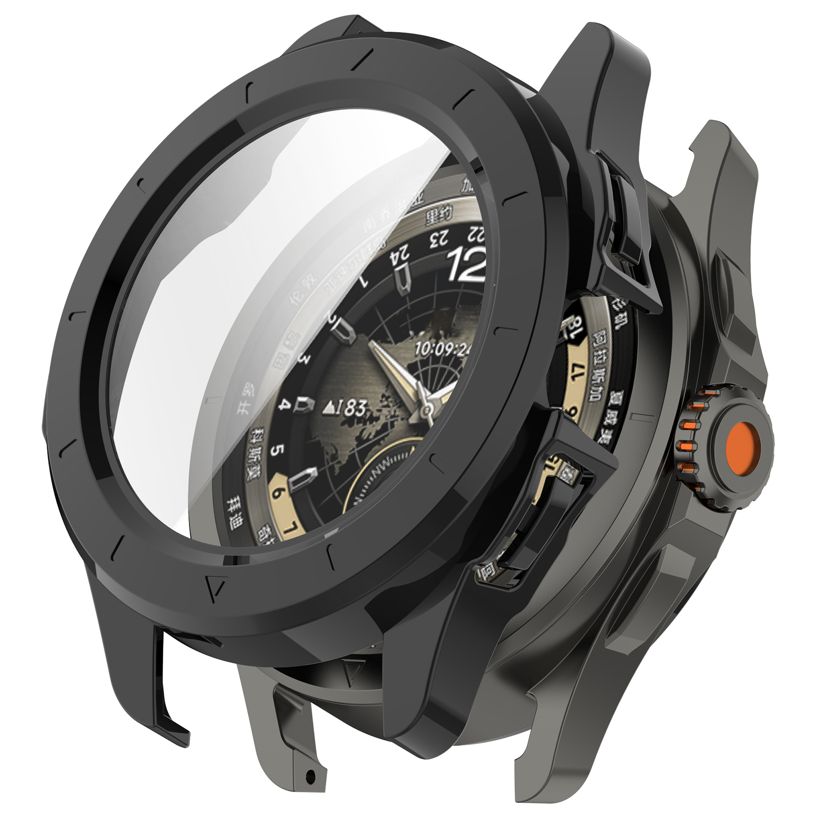 适用小米Watch S4 Sport壳膜一体保护壳钢化膜保护壳全包带触摸屏