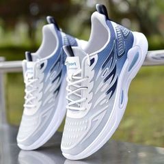 2024 Spring and Autumn New Mesh Sports Shoes Soft Sole Men's Shoes Breathable Anti-Slip Men's Casual Mesh Shoes Running Shoes for Men
