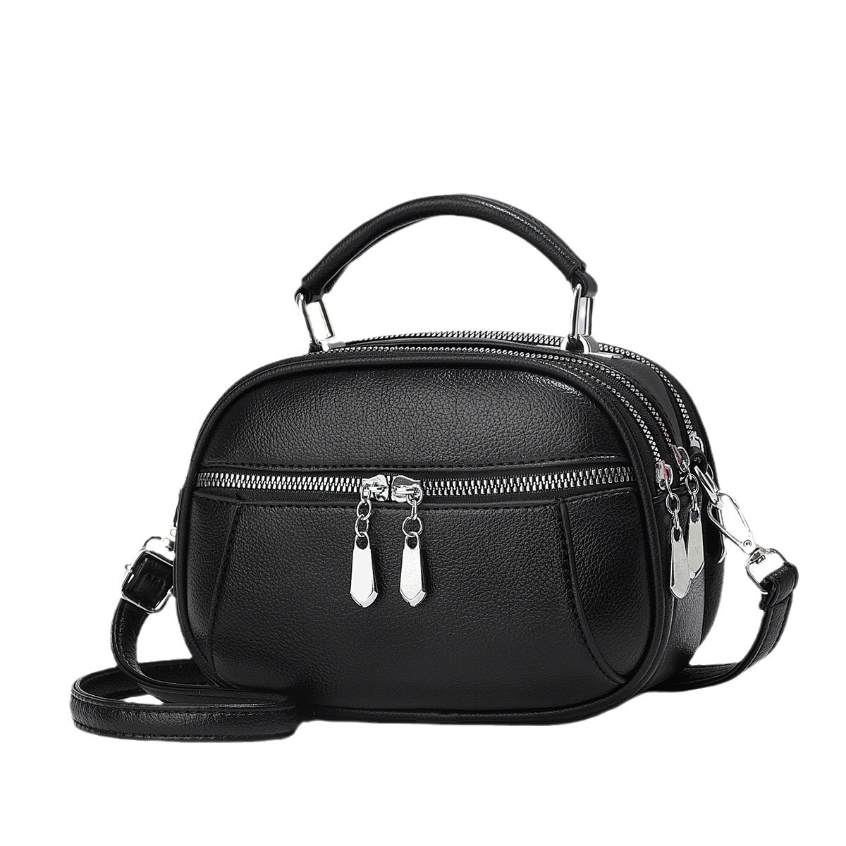 Bolso ruso mini bolso redondo bolso de mano bolso de moda bolso de hombro de mujer simple bolso de mujer