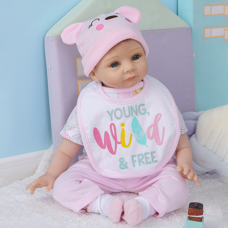 55cm de tela cuerpo simulación muñeca lindo bebé transfronterizo e-commerce suministro entrega de una sola pieza