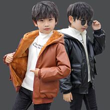 男童皮衣外套加绒2025新款秋装儿童夹克洋气秋冬4小童6宝宝3岁5潮