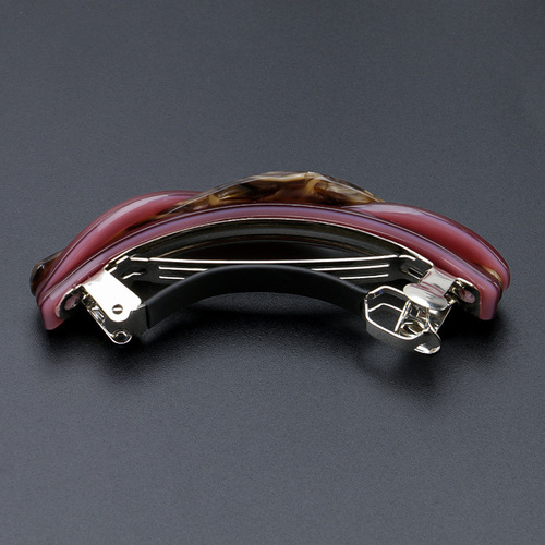 High-end Japanese and Korean large spring clip hair clip, Korean style elegant leopard print top clip, large ponytail clip, horizontal clip hair accessory