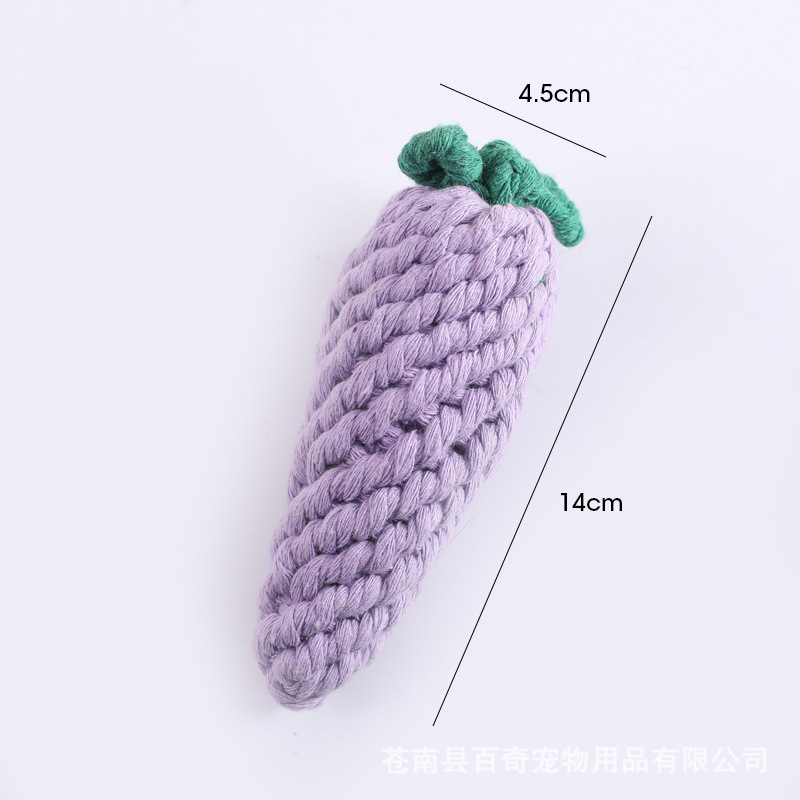 手工编织绳结水果猫狗嗅闻玩具 狗狗啃咬磨牙中小犬宠物玩具用品|undefined