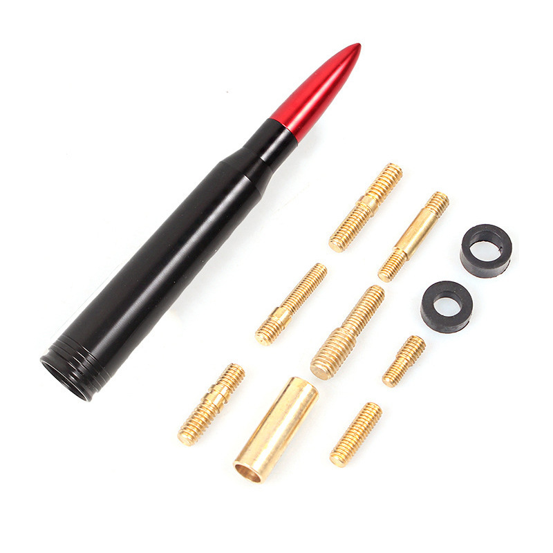Car Modification Supplies Decorative Roof Antenna Bullet Antenna Off-road Vehicle Aluminum Alloy Short Antenna